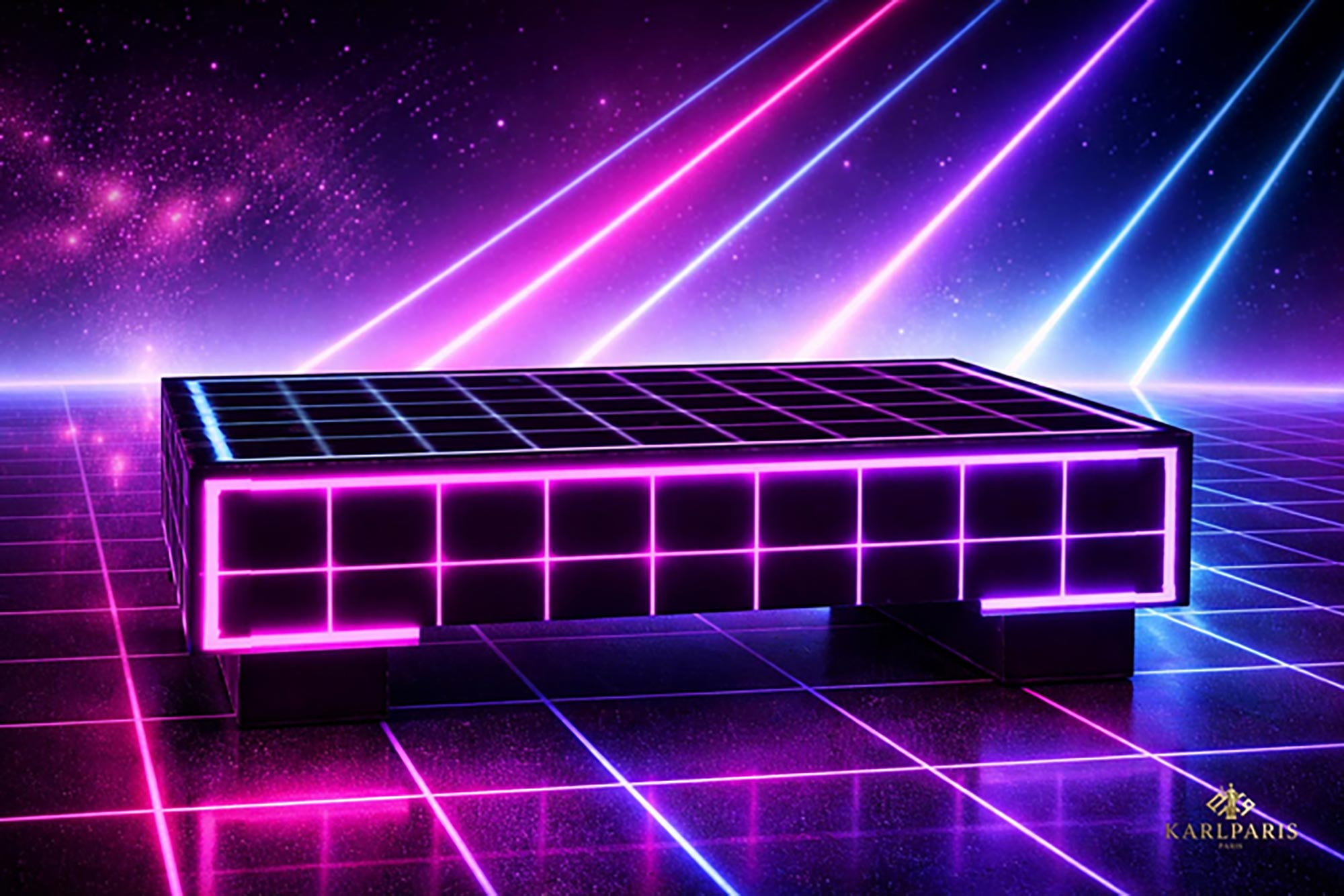 Cyberpunk Neon Led Table 1 Second Life