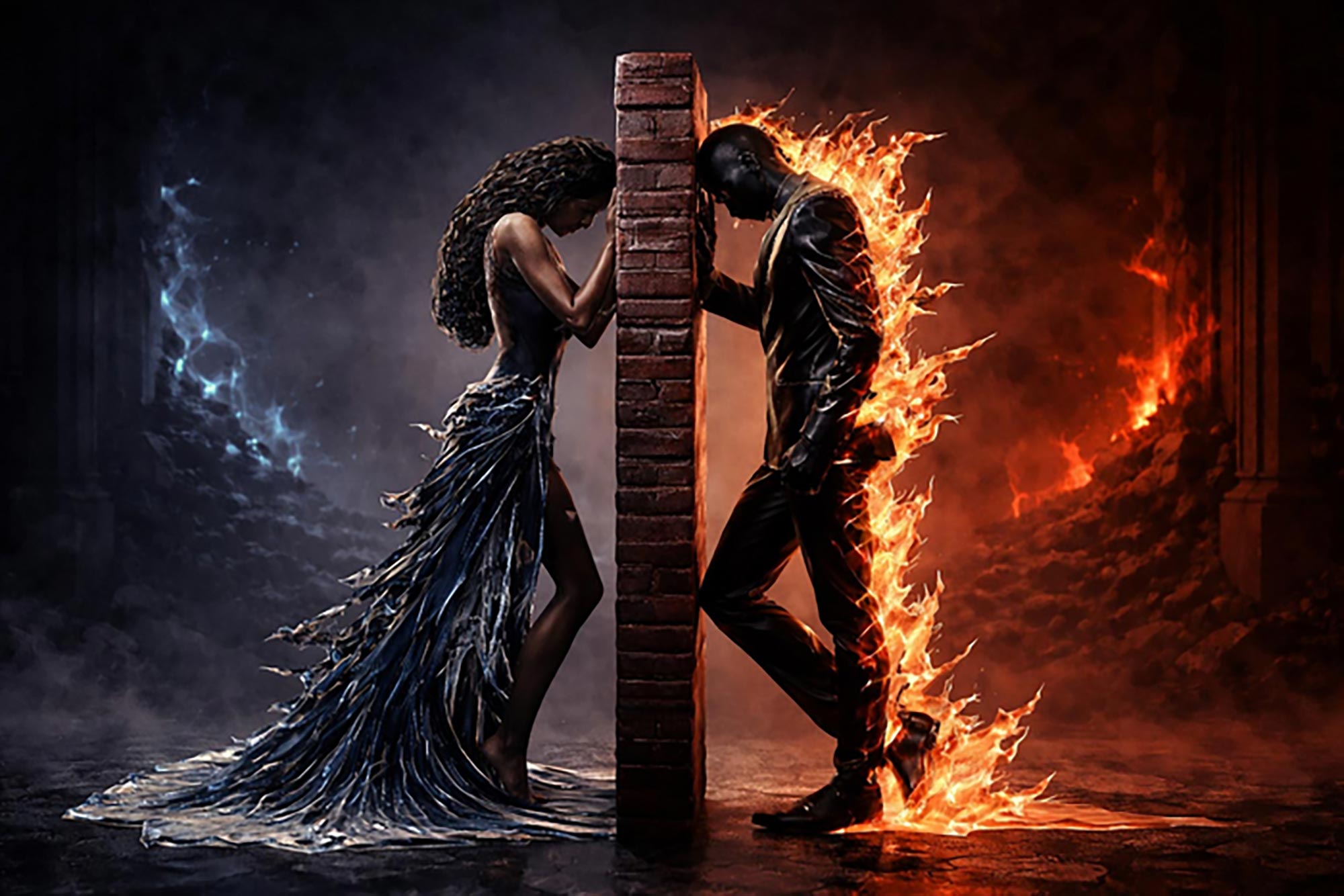 Duality Lovers Sculpture Second Life