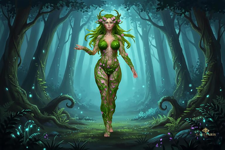 Forest Goddess Vine Fantasy Statue 1 Second Life