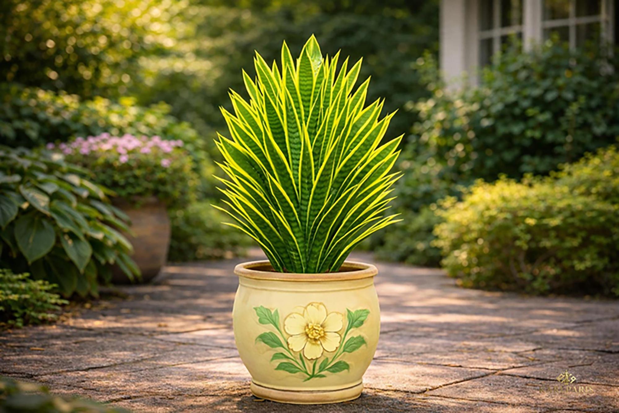 Green Yellow Snake Plant 1 Second Life