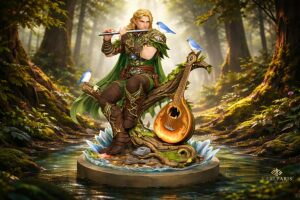 Karlparis Elf Bard Musician 1 Second Life