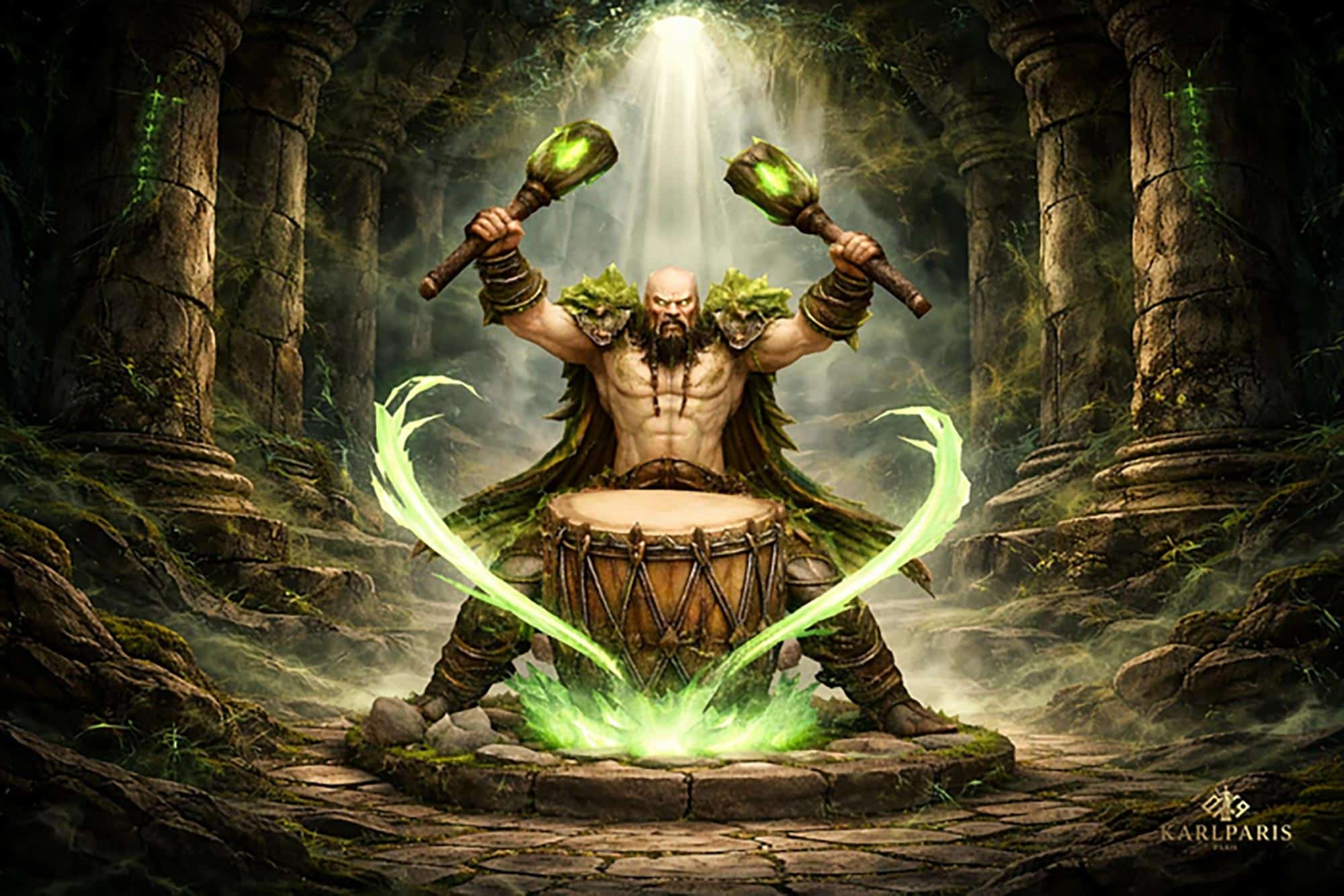 Karlparis Fantasy War Drummer Statue 1 Second Life