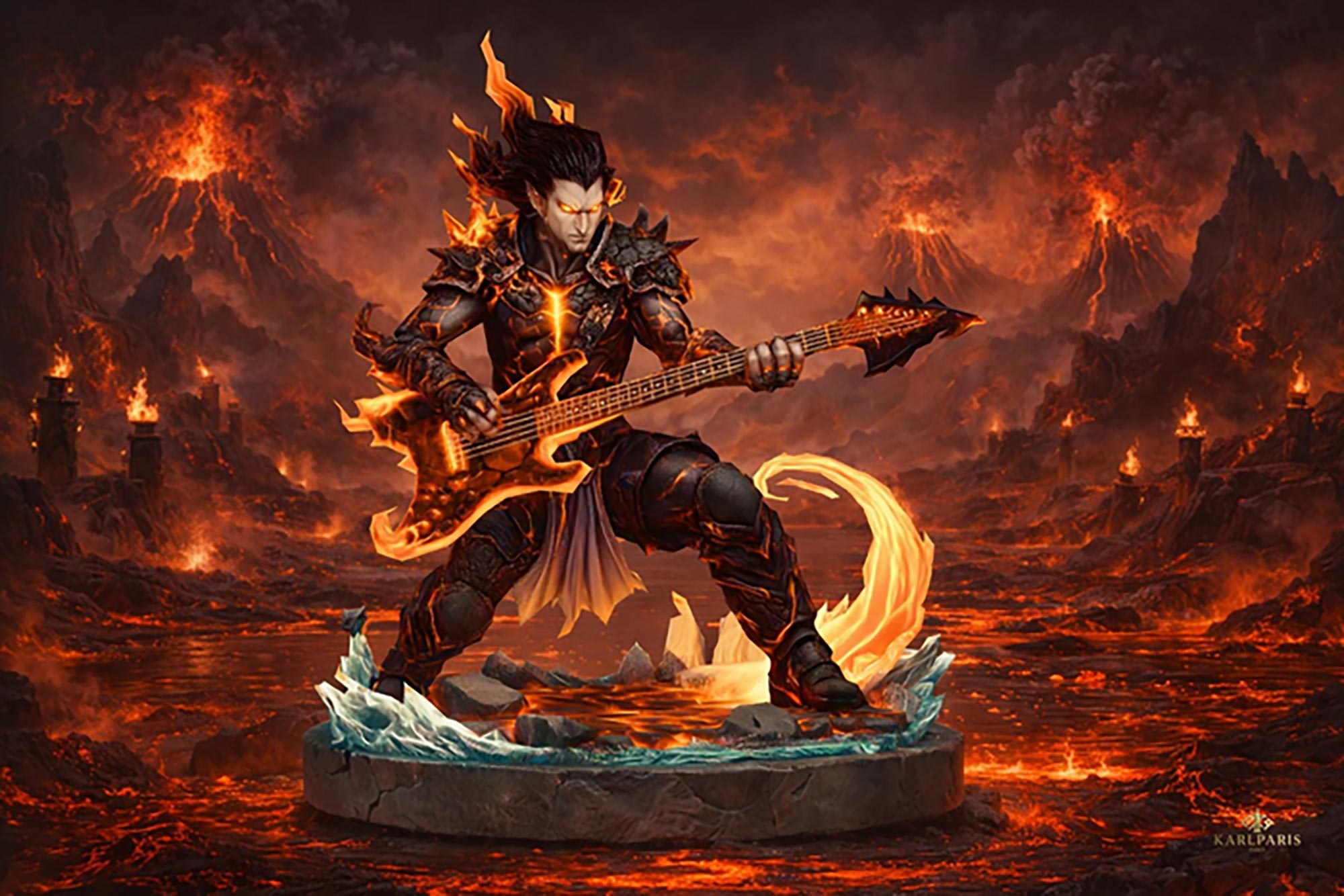 Karlparis Infernal Rock Guitar Warrior 1 Second Life