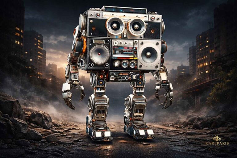 Karlparis Retro Music Robot 1 Second Life