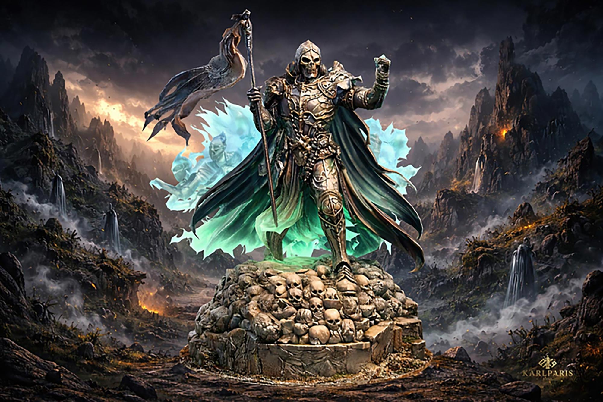 Necromancer Death Lord Statue 1 Second Life