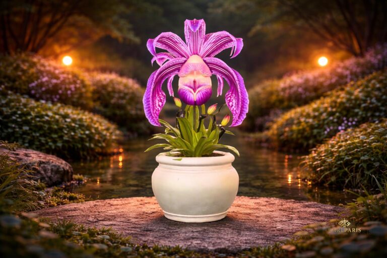 Stylized Orchid Flower Second Life