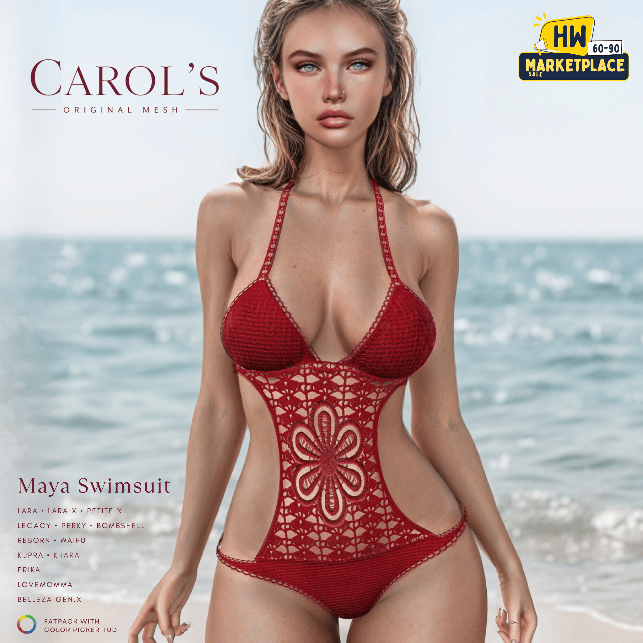 Carols Maya Swimsuit Hwm Second Life