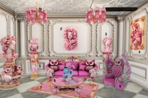 Gacha Rose Owl Dream Fantasy Pink Second Life