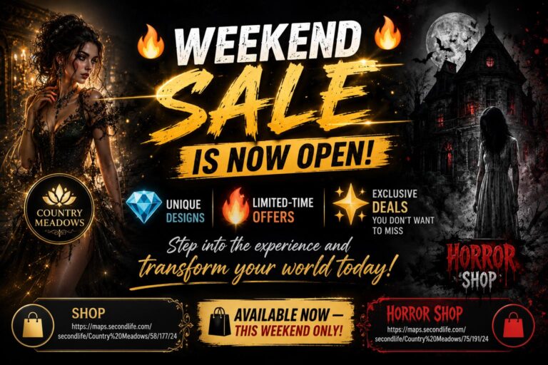 Weekend Sale Is Now Open Second Life