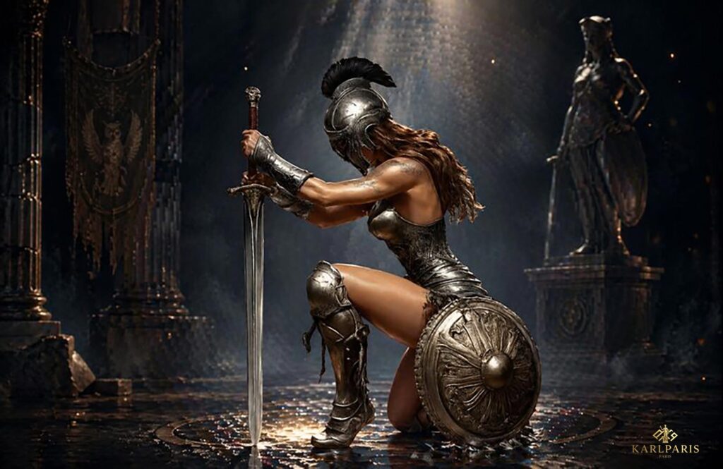 Armored Female Warrior Valkyrie Strength Fantasy Art Second Life
