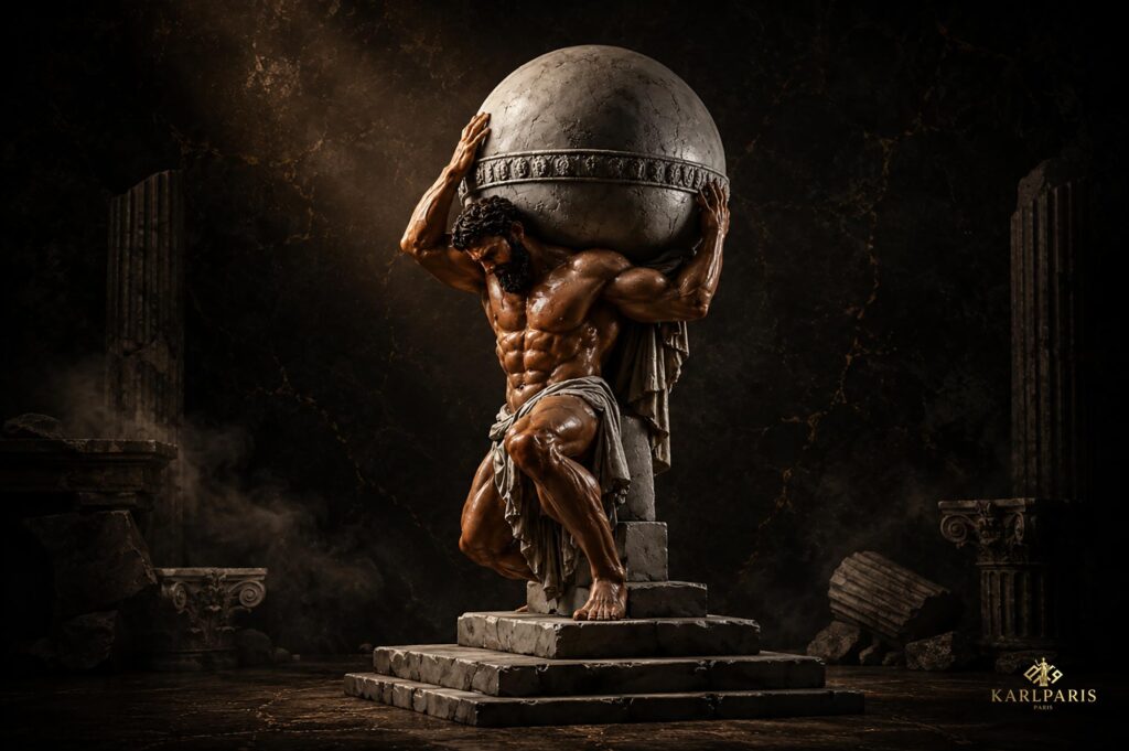 Atlas Titan Strength Greek Mythology Warrior Sculpture Second Life