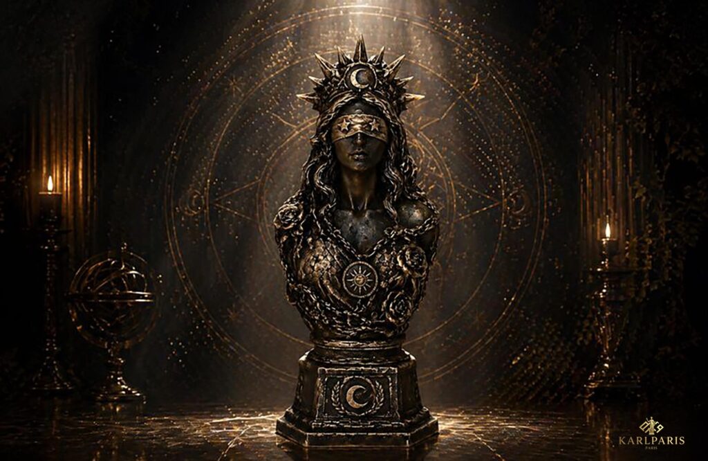 Blindfolded Goddess Justice Cosmic Symbol Statue Art Second Life