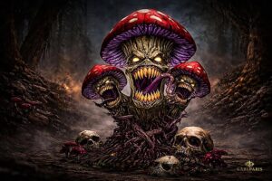 Cursed Mushroom Beast Dark Horror Fantasy Creature Second Life