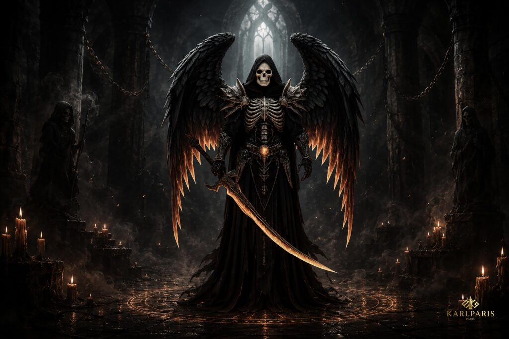 Dark Reaper Angel Artwork Gothic Death Guardian Fantasy Wall Art Second Life