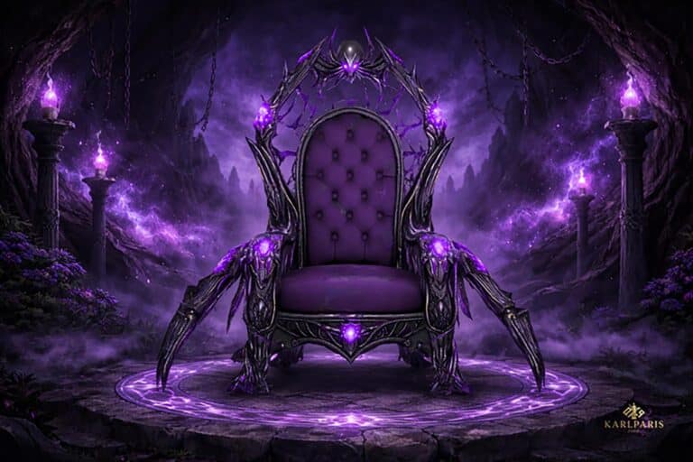 Dark Spider Throne Bento Second Life
