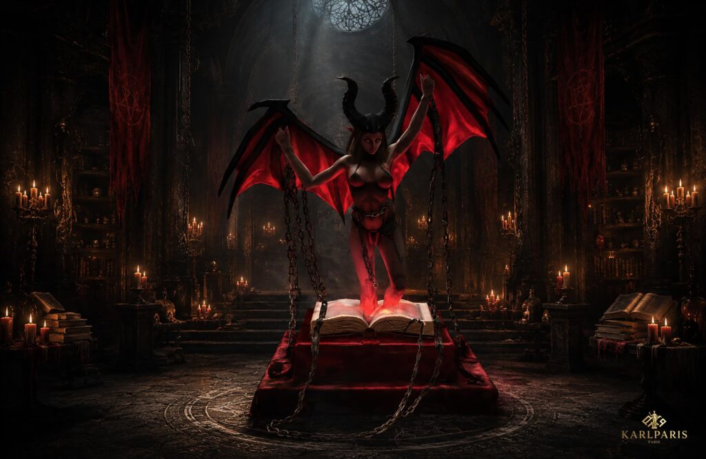 Dark Succubus Demon Gothic Fantasy Winged Sculpture Second Life