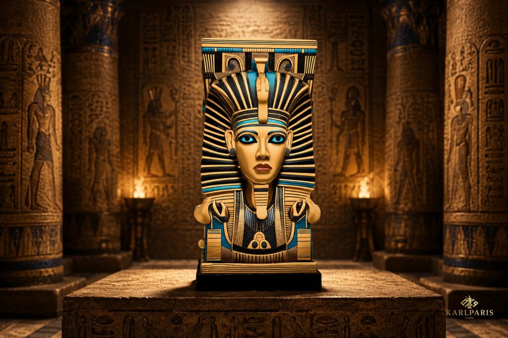 Egyptian Pharaoh Bust Ancient Royal King Statue Decor Second Life