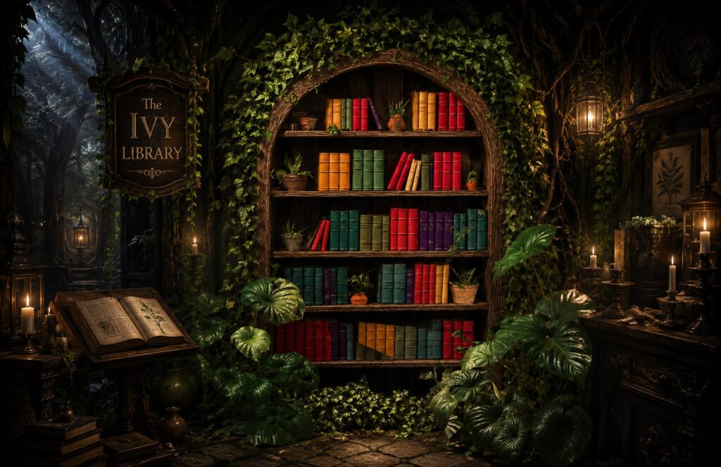 Enchanted Forest Magical Library Bookshelf Sculpture Second Life