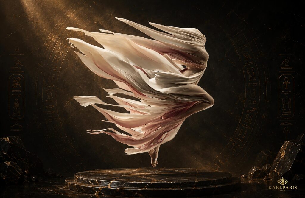 Ethereal Flowing Spirit Sculpture Abstract Dreamlike Art Figure Second Life