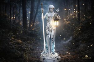 Female Statue Lantern Sculptural Light Decor Second Life