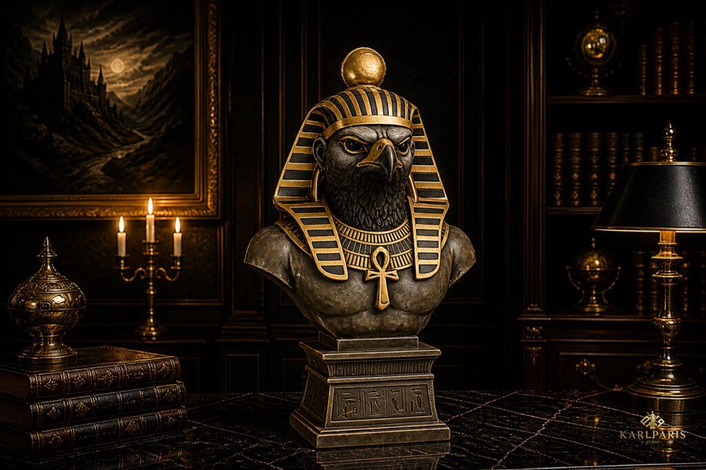 Horus Egyptian Falcon Bust Ancient Mythology God Statue Decor Second Life