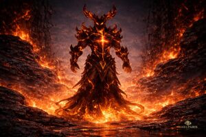 Infernal Lava Demon Statue Second Life