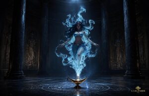 Mystic Genie Spirit Magical Fantasy Lamp Sculpture 1 Second Life