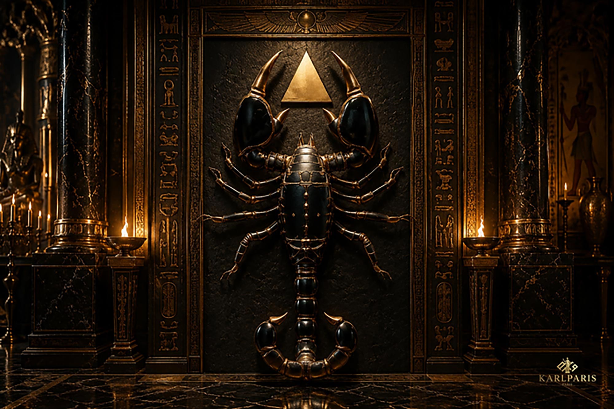 Mystical Scorpion Dark Zodiac Fantasy Wall Decor 1 Second Life