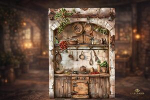 Rustic Vintage Kitchen Scene Second Life