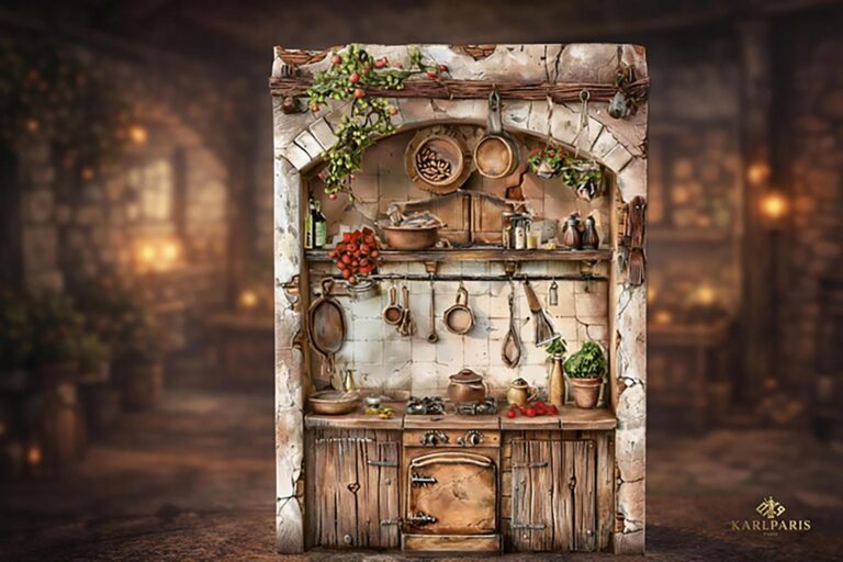 Rustic Vintage Kitchen Scene Second Life