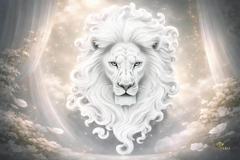 White Lion Minimalist Wall Art Second Life