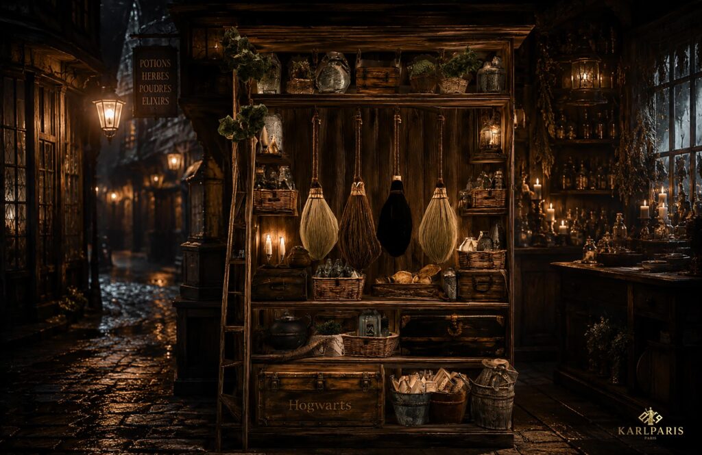 Wizard Potion Apothecary Fantasy Shelf Sculpture Second Life