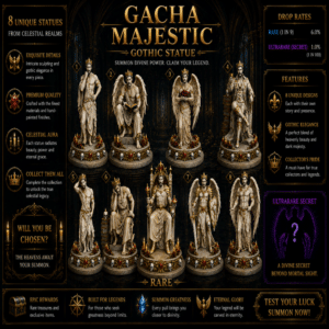 Gacha Majestic Gothic Statue Second Life