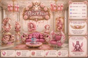 Gacha Rose Owl Dream Fantasy Pink Second Life