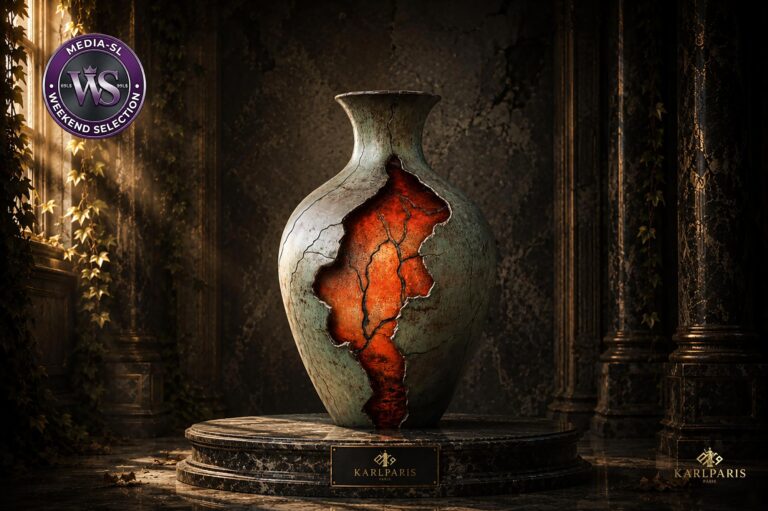 Karlparis Molten Rift Vase Second Life