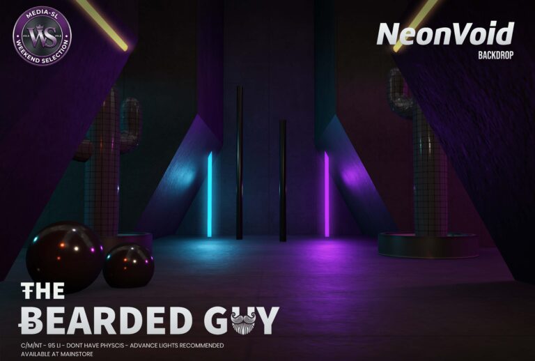 Neon Void Backdrop The Bearded Guy Media Sl Ws Second Life
