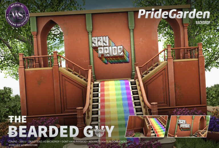 Pride Garden Backdrop The Bearded Guy Media Sl Ws Second Life