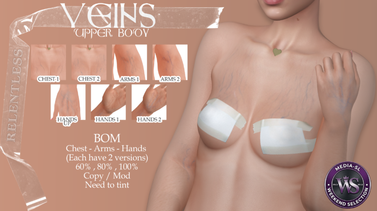 Relentless Veins Upper Body Ad Second Life