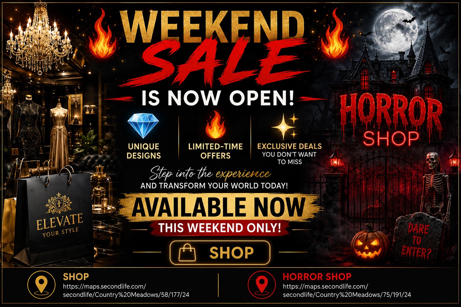 Weekend Sale Is Now Open 1 Second Life