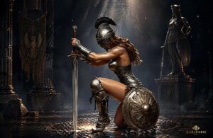 Armored Female Warrior Valkyrie Strength Fantasy Art Second Life