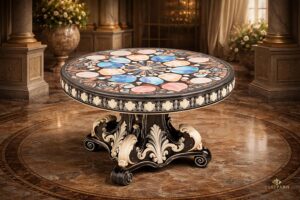 Baroque Stellar Stained Glass Table 2 Second Life