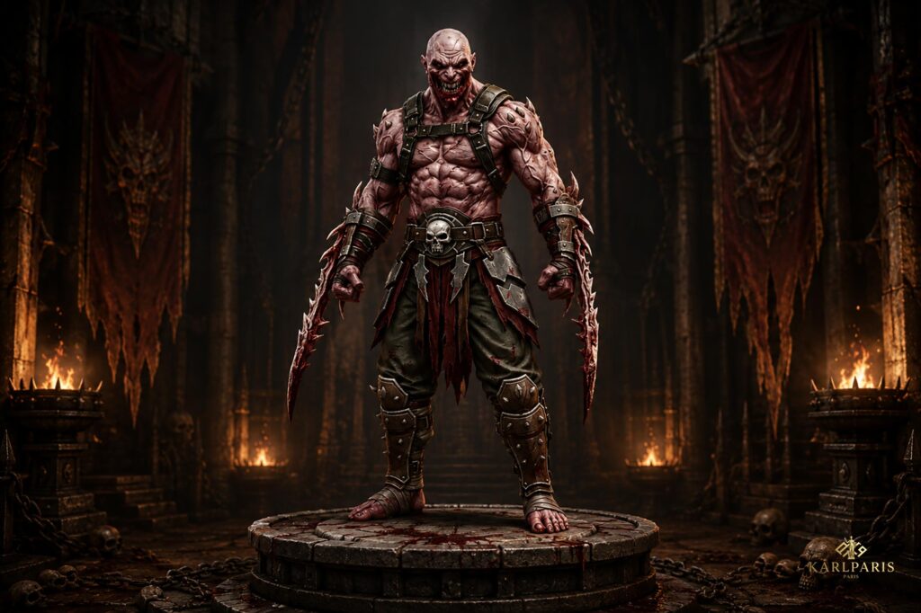 Blood Reaper Berserker Dark Fantasy Mutant Warrior Horror Statue Artwork Second Life