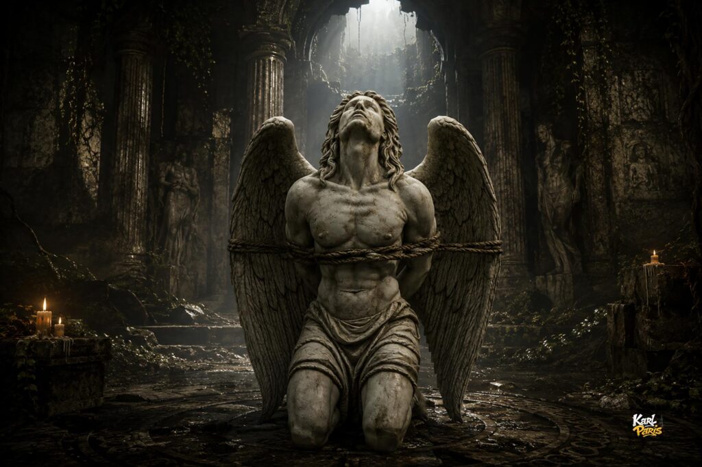 Bound Fallen Angel Eternal Redemption Statue Second Life