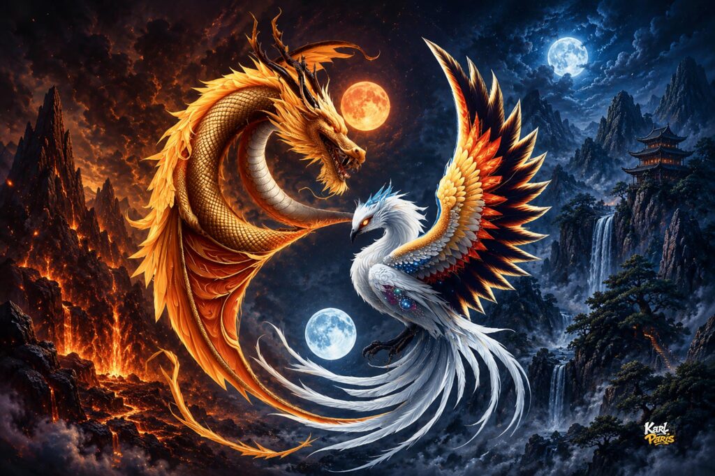 Celestial Harmony Dragon Phoenix Eternal Balance Second Life