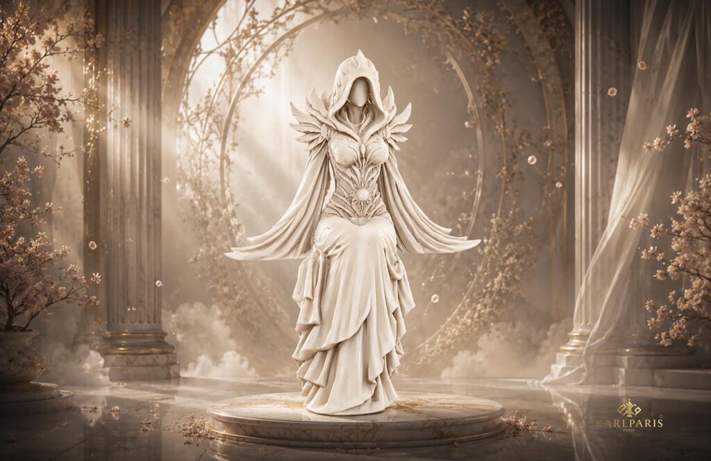 Celestial Hooded Priestess Fantasy Goddess Statu Second Life