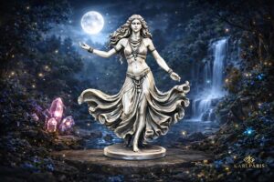 Dancing Goddess Sculpture Flowing Dres 1 Second Life