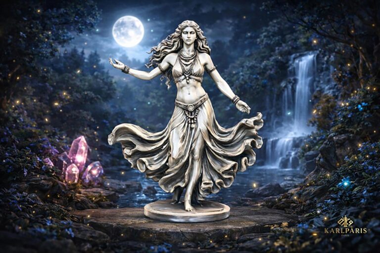 Dancing Goddess Sculpture Flowing Dres 1 Second Life