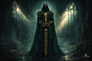 Dark Hooded Knight Fantasy Medieval Statue 2 Second Life