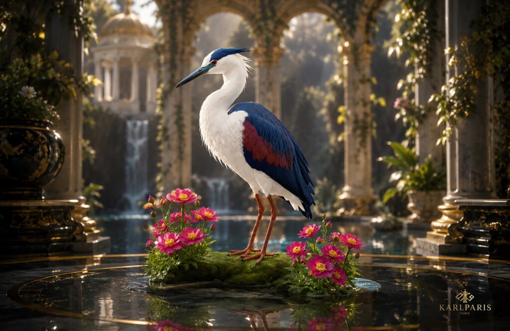 Elegant Heron Garden Statue Wildlife Bird Sculpture Second Life