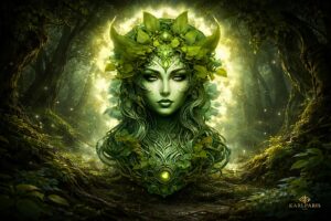 Emerald Forest Goddess Wall Sculpture 1 Second Life